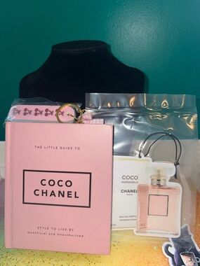3 Piece Bundle! Coco Chanel Book, Cherry Nail File Keychain & Air Freshner